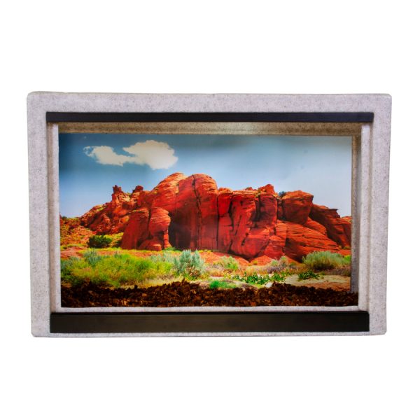 Vision Cage Model 215 - Classic Gray - Desert Rock Formations Background