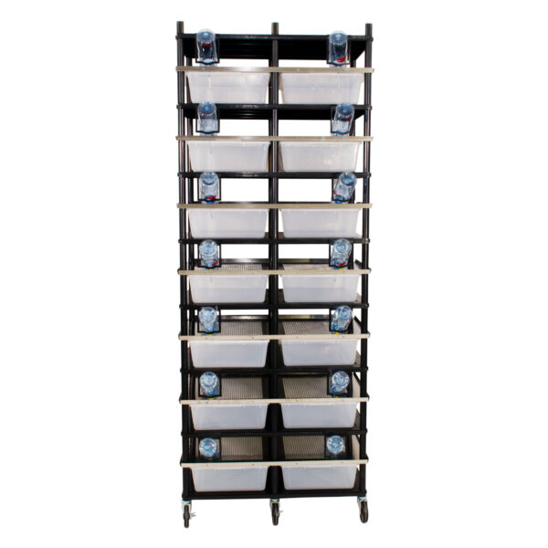 Vision Products 7 level rodent breeding rack for V-35 tubs - front