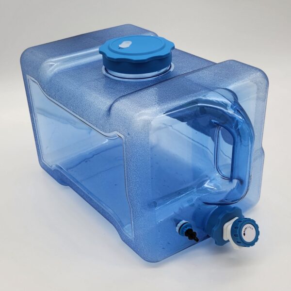 Vision Rodent Rack Watering System Tank with Optional Quick Connect Bulkhead and Tube Adapter Installed
