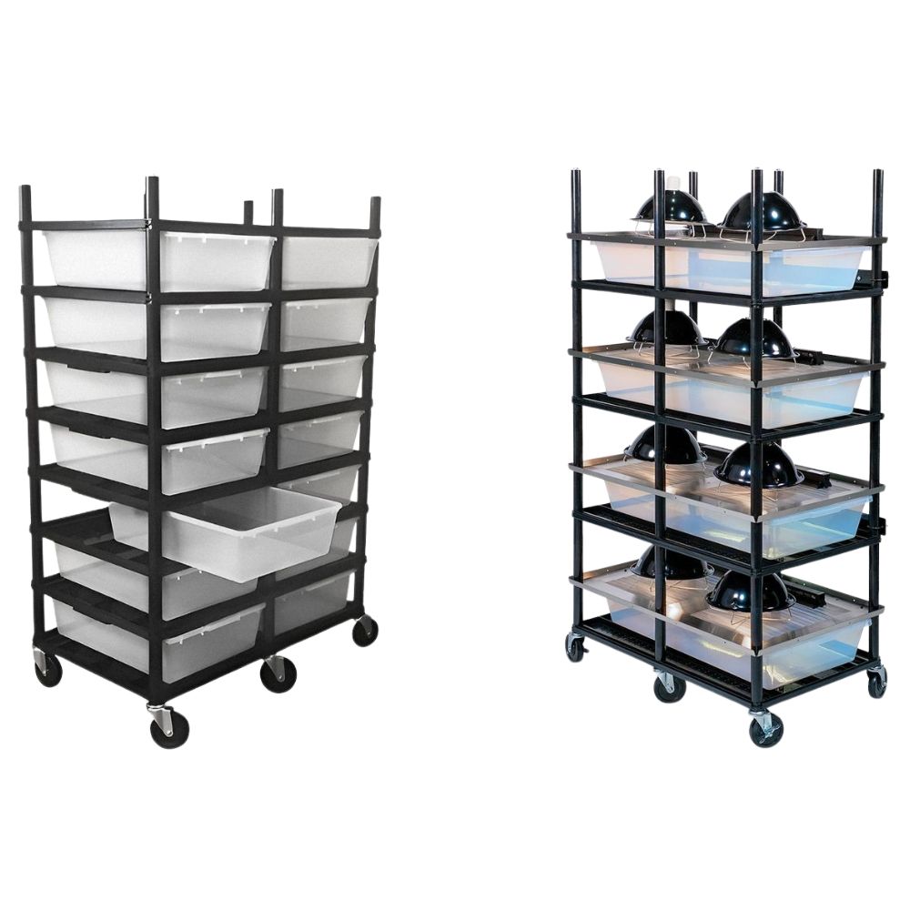 legacy vision reptile breeding rack and ss reptile versa-rack