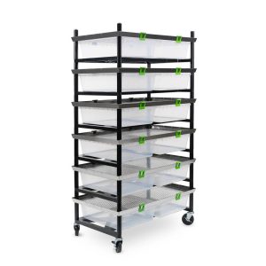 Vision Rodent Versa Rack Double Wide V-35 3 Sections Angle View