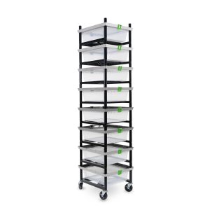 Vision Rodent Versa Rack Single Wide V-35 4 Sections Angle View