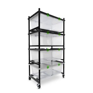 Vision Rodent Versa Rack Double Wide V-35-2X 2 Sections Angle View