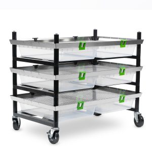 Vision Rodent Versa Rack Double Wide V-35-S 1 Sections Angle View