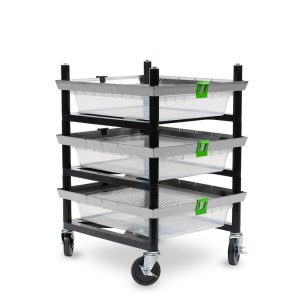 Vision Rodent Versa Rack Single Wide V-35-S 1 Sections Angle View