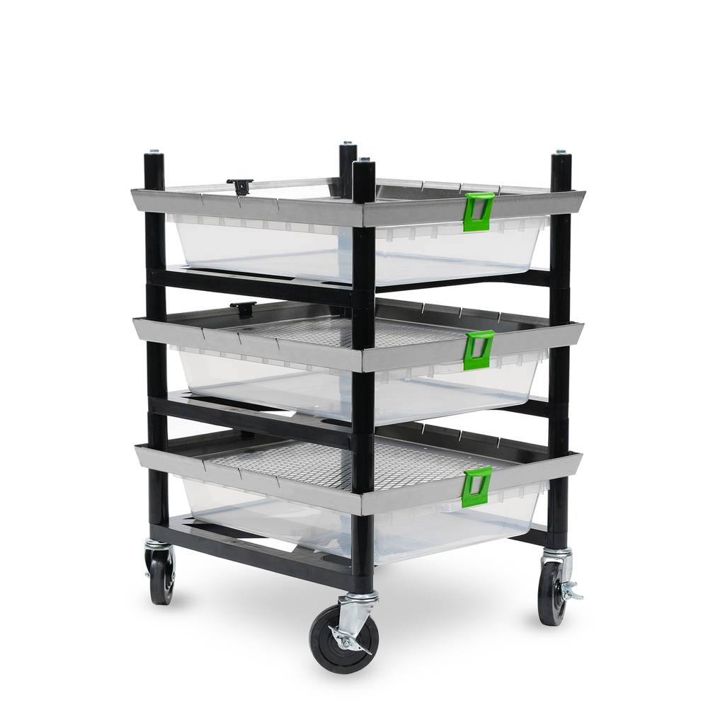 Vision Rodent Versa Rack Single Wide V-35-S 1 Sections Angle View