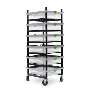 Vision Rodent Versa Rack Single Wide V-35-S 2 Sections Angle View