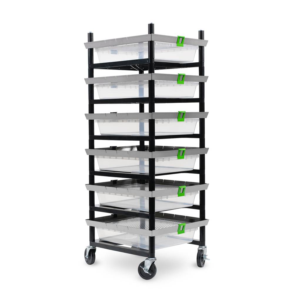 Vision Rodent Versa Rack Single Wide V-35-S 2 Sections Angle View