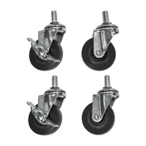Light Duty 90 lb Rated Casters Set of 4