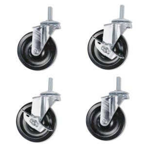 Regular Duty 150lb Rated Casters Set of 4