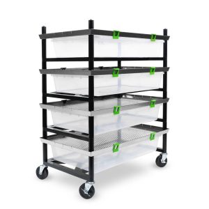 Vision Rodent Versa Rack Double Wide V-75 3 Sections Angle View