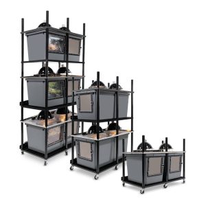 Vision Slotted Stainless Steel Reptile Versa-Rack - High Profile Lighting for V-35-3X and V-70-3X Tubs with Access Doors