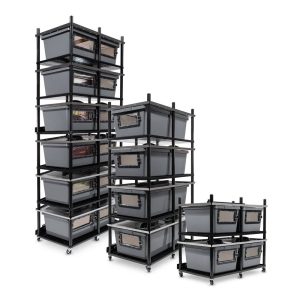 Vision Slotted Stainless Steel Reptile Versa-Rack - Low Profile Lighting for V-35-2X and V-70-2X Tubs with Access Doors